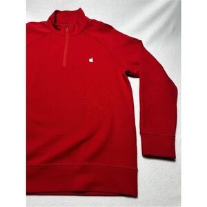 Brand new Apple Store Employee Red Pullover Sweatshirt Embroidered Logo